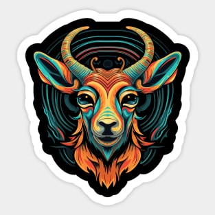 Antelope Smiling Sticker